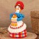 Dymkovo toy "lady" bread-salt ", 15 cm, mix