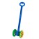 Qatalka "Funny wheels", with balls, color blue-green