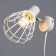 Scoop with a switch on the wire "Chloe" E14 40W white 19x10x18cm