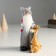 Suvenir Polystone "Santa Claus in a hat with horns and assistant deer" 8.5x8x17 cm