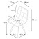 Dining stool Polini Home Berlin SM, gray-black color