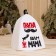 A cap for a bathhouse with an application "Dad is not mom to you"