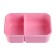 Lunch box with compartments for meals, food container, 1.1 l, 21.5 x 7.6 x 15 cm, pink
