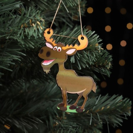 Two -sided Two -sung toy "elk", 9x6 cm-2