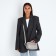 Bag Cross-Bodi with a zipper, gray color