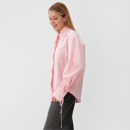 Women's shirt Minaku: Casual Collection Pink color, pr 48-3