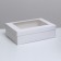 Folding box "white", with a window 30 x 20 x 9 cm