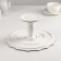 Ceramic "Frontier" dessert stand, d = 25 cm, white color