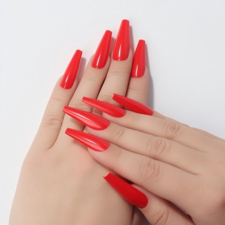 SolorFul overhead nails, 100 pcs, a ballerinal shape, in a container, multi -colored-5