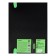 Folder 20 liners A5, 500 μm, Devente Monochrome, texture, elastic band, black/neon green