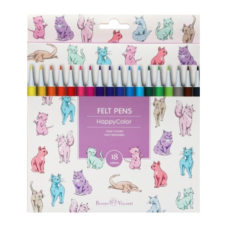 Fleeters 18 colors Happycolor, mix-12