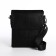 Male bag on lightning, terra dever, long belt, black color