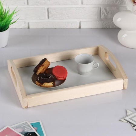 Wooden tray "country", array, 23 × 35 × 6.5 cm
