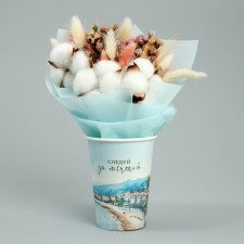 A glass for flowers 