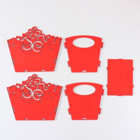 Balls "Balls" Red 18x12x14.5 cm (set of 5 parts)-4