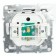 Television socket 1-seater, 75 Ohms (mechanism), Stekker series Erna, PST00-9108-03, black 1022446