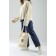 Bag-shop "Playlist", without lightning, without lining, beige color
