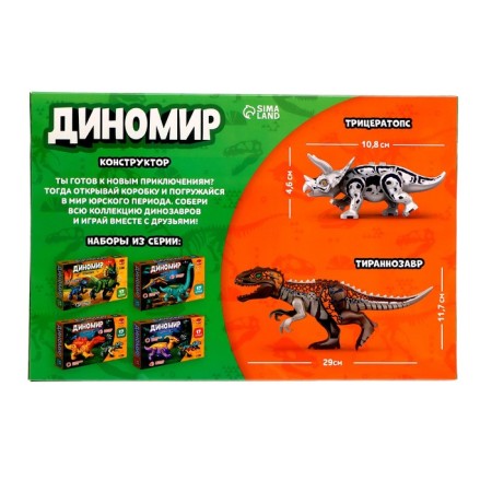 Designer "Dinomir", 15 details, tricratops and tyrannosaurus, sound-3