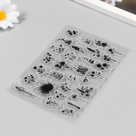 Stamp for creativity Silicon "Field flowers" 11x16cm-1
