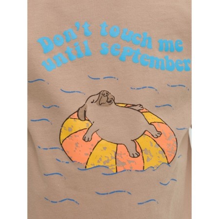 T -shirt for girls, height 92 cm, sandy color-2