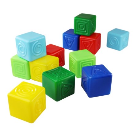 Tactile cubes 12 elements, 7 cm-2