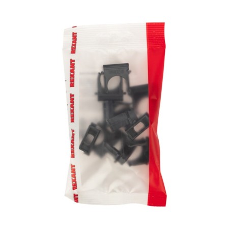 Clip for a pipe Ø 20 mm black (10 pcs./Union) Rexant-2