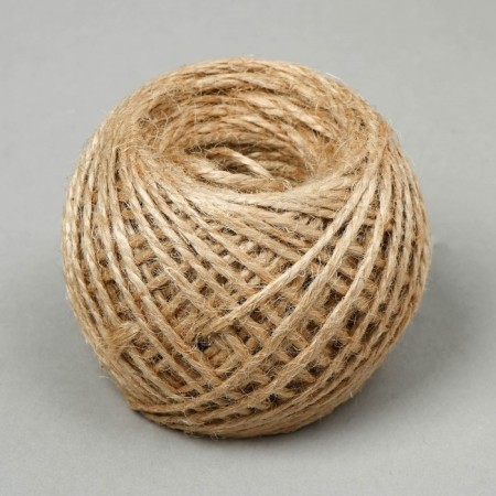 Flax twine for garter plants, 50 m, 1200 teks, 2 threads, linen, Greengo-1