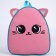 Baby backpack for girls embroidery "Kitik", rn. 23x20.5cm