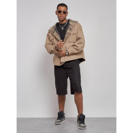 Jeaning jacket men's, size 50, beige color-10