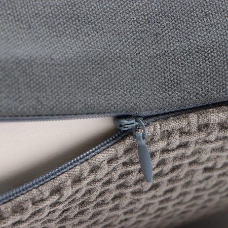 Decorative pillowcase "Ethel" Scandil 45*45 Gray, 100% p/e-4
