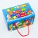 New Year. Gift box New Year's package "Snake" with rope handles with animation 20 x12 cm.