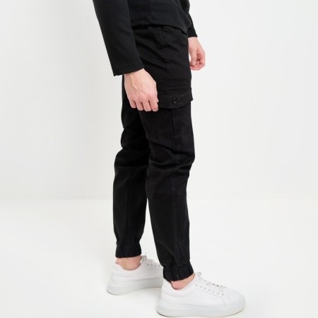 Joggers men's, black color, size 34 (54)-5