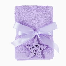Arya Home tanked towel, 300 g, size 30x30 cm, 4 pcs, lilac color