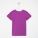 Children's T -shirt, purple color/penguin, height 134 cm