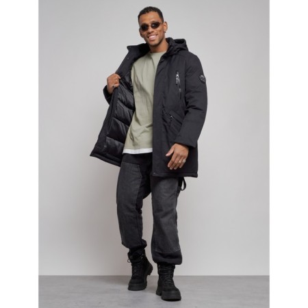 Extensive male winter park, size 56, black color-13