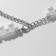 The necklace is "pearl" ornament, beads No. 4, 6, 8, white color in silver, 38 cm