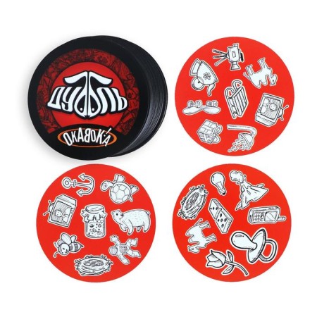 Board game "Dubbl VS Okavok" 2 in 1, 6+-4