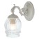 Sconces classic glass "Transparency", 1 lamp 60W E27, white base 24x12x26 cm