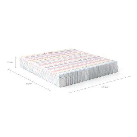 Notebook of 48 sheets in the Pastel Lines cage, cover coated cardboard, offset unit, mix-10