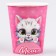 A single -single -paper cup "cat", 250 ml