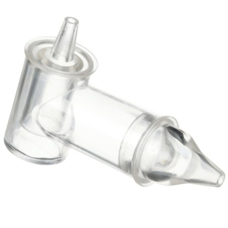 Children's nasal aspirator with a diverted pipe, transparent-4