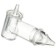 Children's nasal aspirator with a diverted pipe, transparent