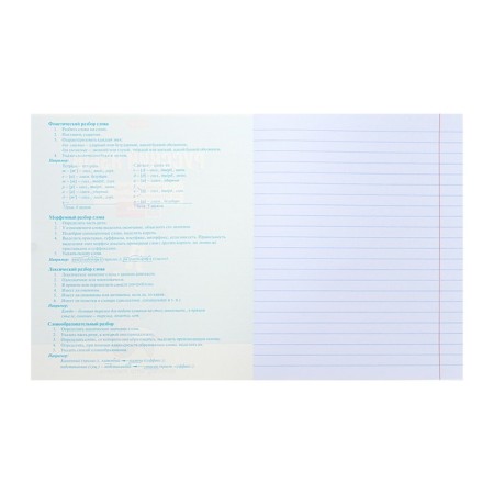 Notebook "Notebook", 48 sheets in the "Russian Language" line, cover coated cardboard, selective varnish, with reference material-1
