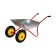 Garden car, two -wheeled: cargo/p 90 kg, volume of 65 l, red handles