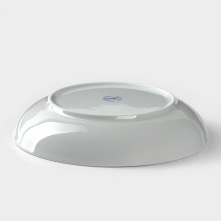 Deep porcelain plate Infinity, 700 ml, D = 20.5 cm, Orange color-2