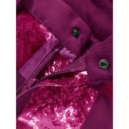 Ski costume for a girl, height 128 cm, raspberry color-15