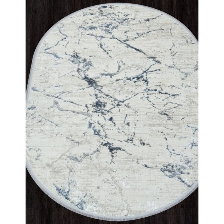 Oval carpet Durkar Rubi, size 160x230 cm, color Cream/Cream-1
