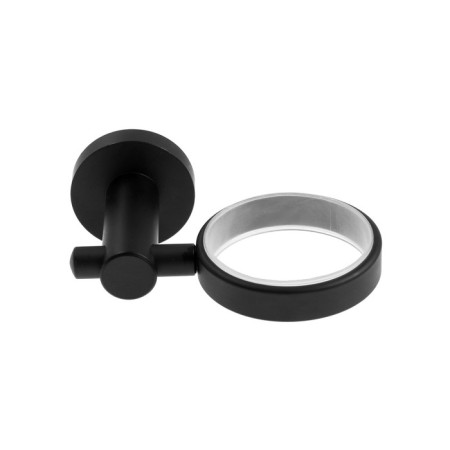 Soap dispenser accoona, wall -mounted, black color, brass-2