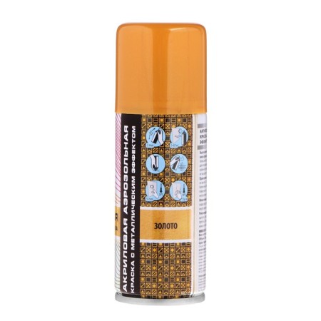 Veslee aerosol paint acrylic, gold (metallic), 100 ml-2