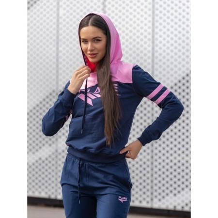 Female -ISEE sports suit, size 44, blue color, pink-4